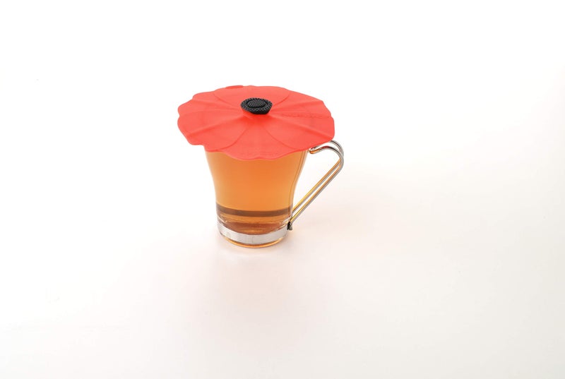 Charles Viancin - Poppy Silicone Lid for Food Storage and Cooking - Airtight Seal on Any Smooth Rim Surface - BPA-Free - Oven, Microwave, Freezer, Stovetop and Dishwasher Safe (Drink Covers) - Image 4